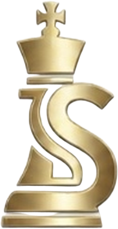 Take the Ideas logo — gold chess king monogram